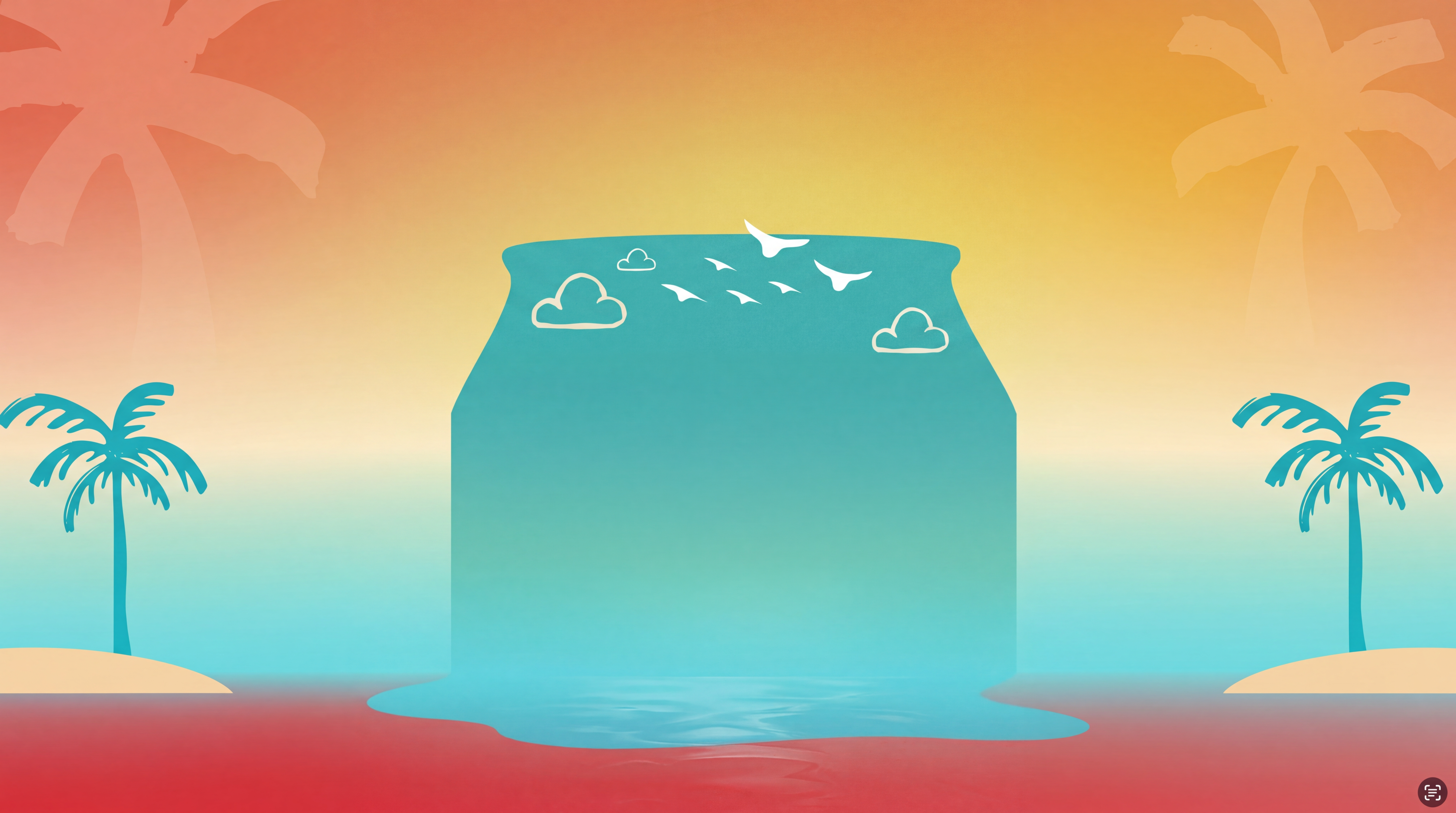 Tropical paradise background