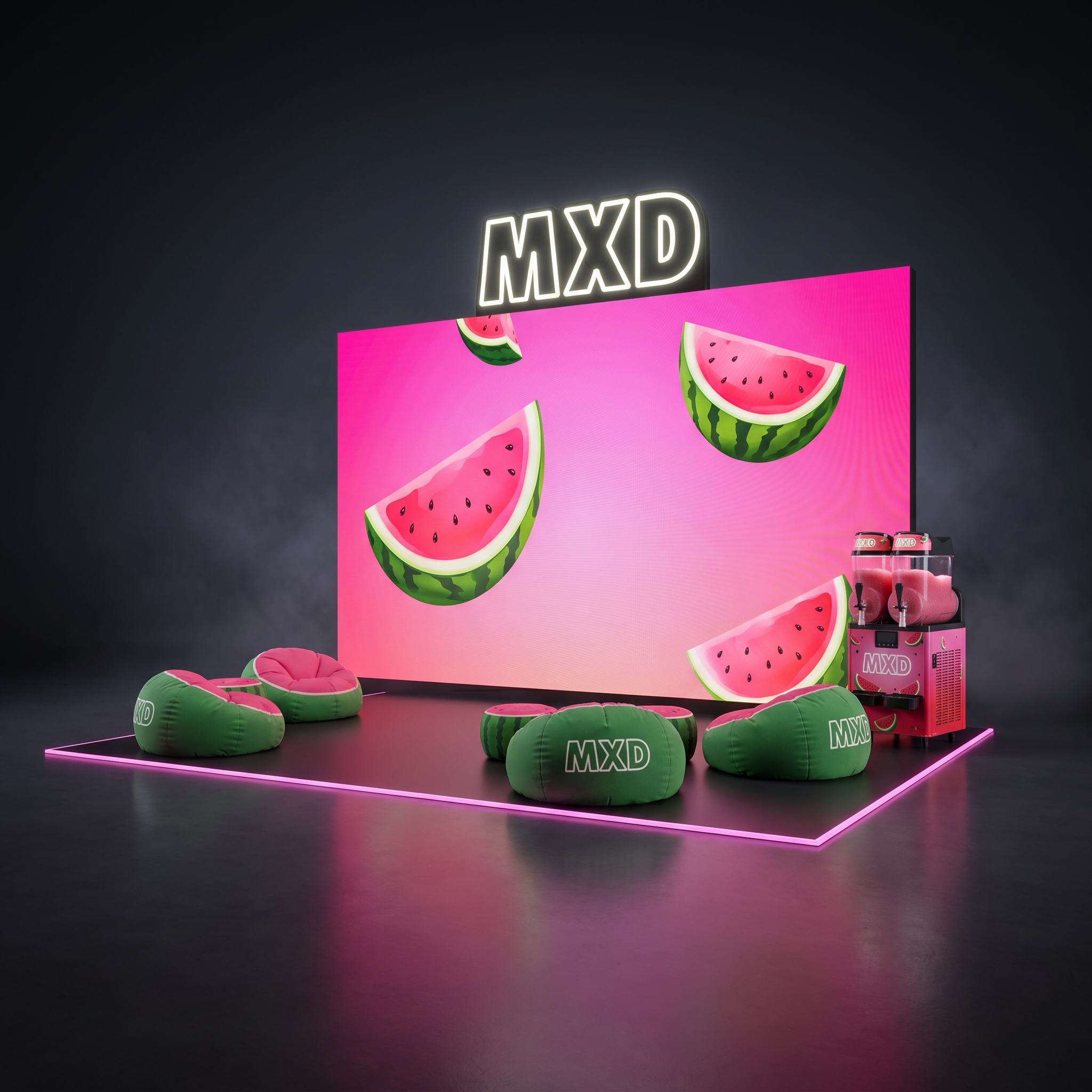 MXD Watermelon Bubble Game